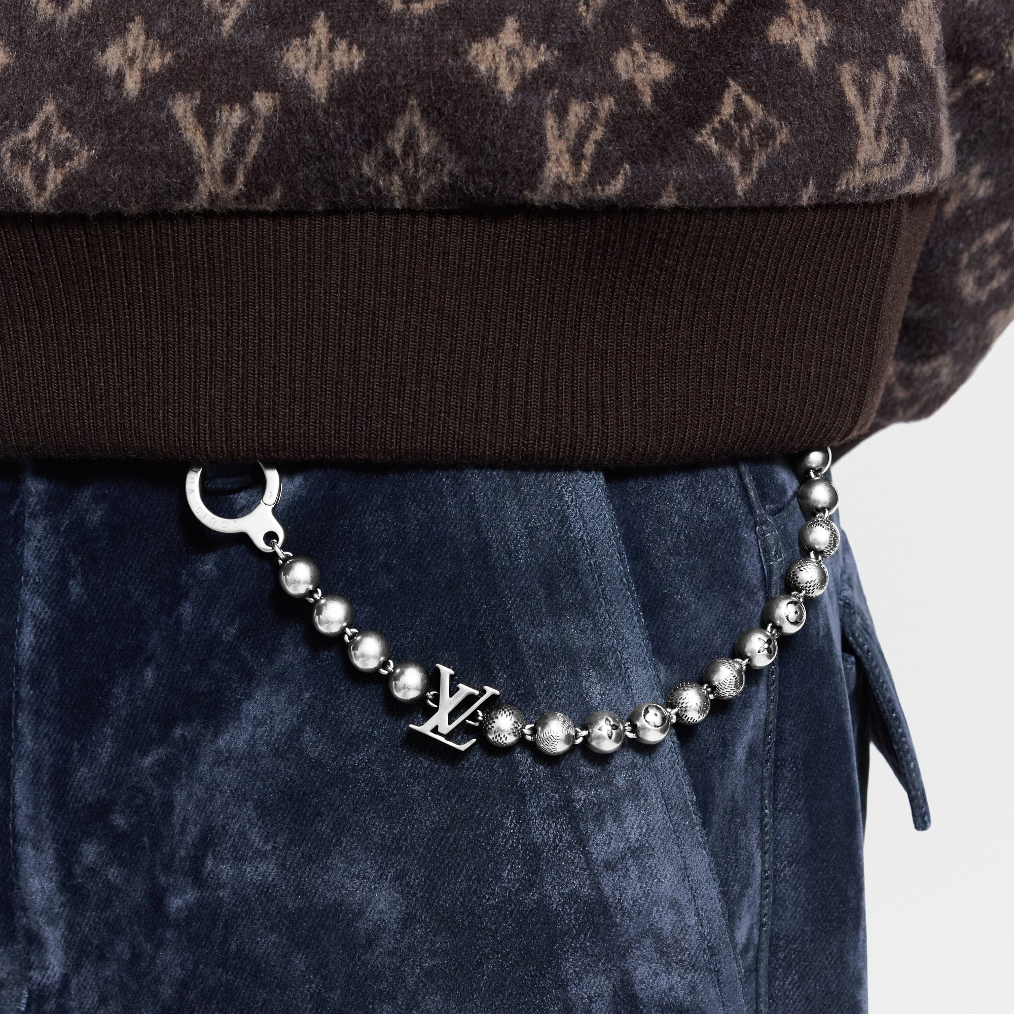Damier Staples Chain Belt S00 - Men - Accessories | LOUIS VUITTON ®